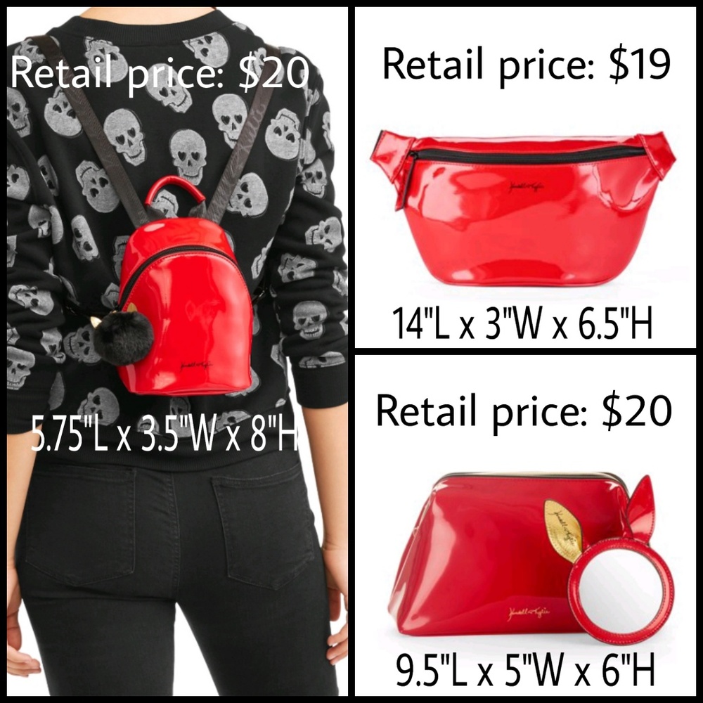 Kendall & Kylie 3 Patent Leather Bags Bundle